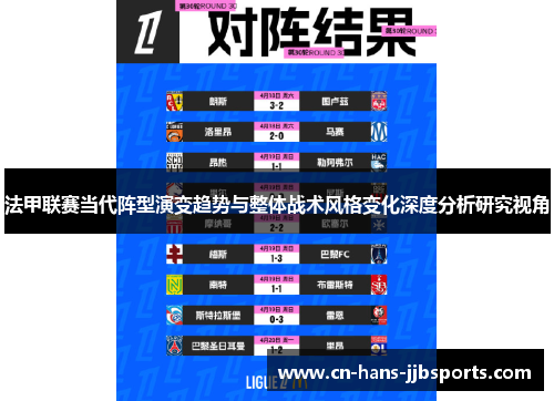 法甲联赛当代阵型演变趋势与整体战术风格变化深度分析研究视角